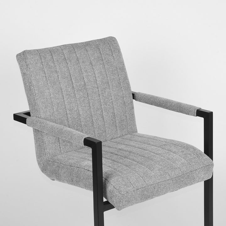 Eetkamerstoel Sereno - Zinc - Synthetisch (set van 2) - {{ product.type }} - Kas20