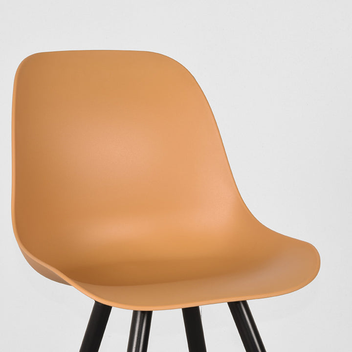 Eetkamerstoel Montague - Oker - Kunststof (set van 2) - {{ product.type }} - Kas20