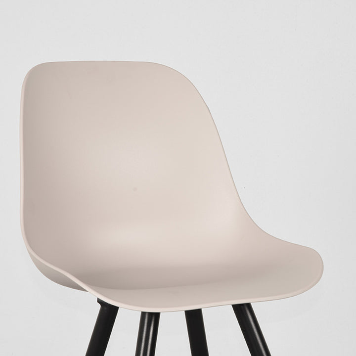 Eetkamerstoel Montague - Zand - Kunststof (set van 2) - {{ product.type }} - Kas20