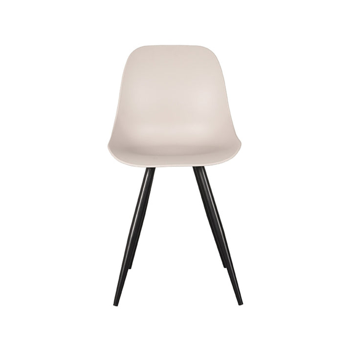 Eetkamerstoel Montague - Zand - Kunststof (set van 2) - {{ product.type }} - Kas20