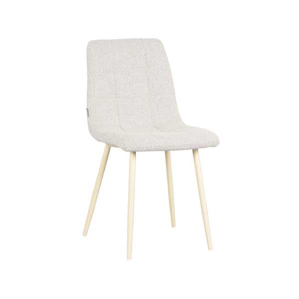 Eetkamerstoel Nikos - Wit - Boucle (set van 4) - {{ product.type }} - Kas20