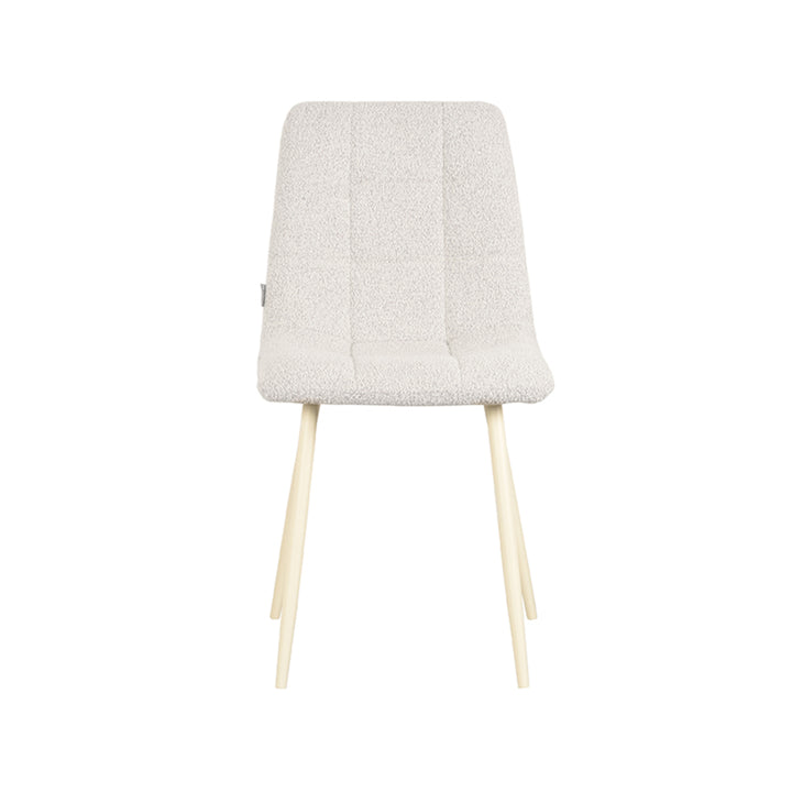Eetkamerstoel Nikos - Wit - Boucle (set van 4) - {{ product.type }} - Kas20
