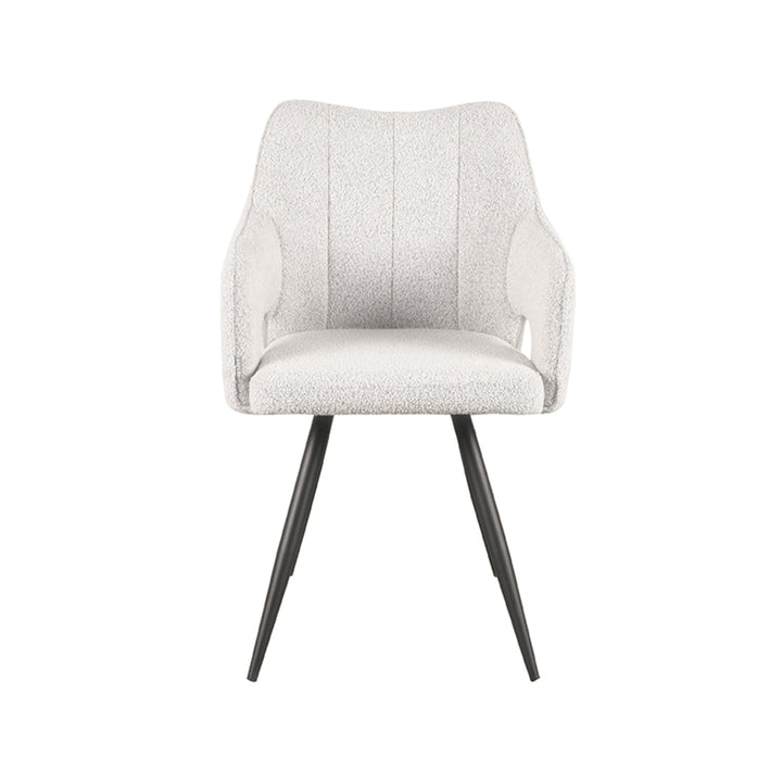 Eetkamerstoel Nikolas - Wit - Boucle - {{ product.type }} - Kas20