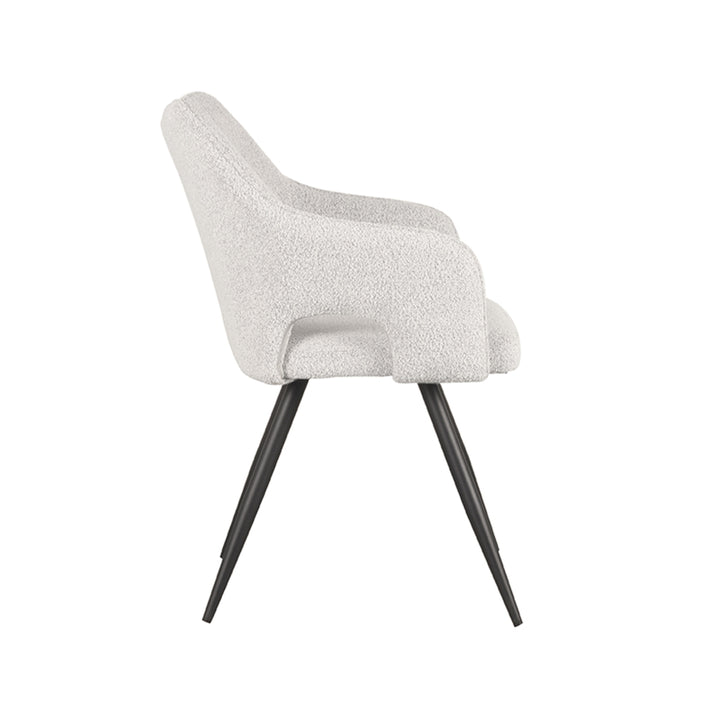 Eetkamerstoel Nikolas - Wit - Boucle - {{ product.type }} - Kas20
