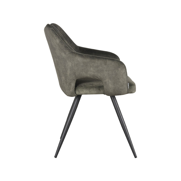 Eetkamerstoel Nikolas - Hunter - Velours - {{ product.type }} - Kas20