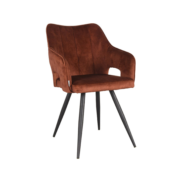 Eetkamerstoel Nikolas - Rust - Velours - {{ product.type }} - Kas20