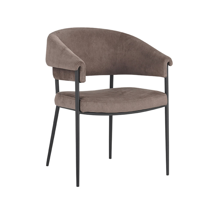 Eetkamerstoel Phineas - Taupe - Cosmo (set van 2) - {{ product.type }} - Kas20