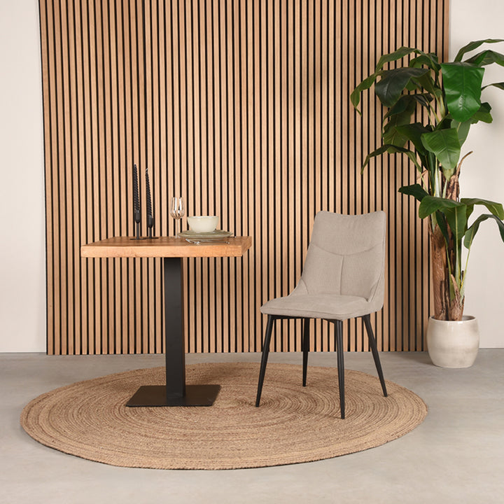 Eetkamerstoel Raphael - Naturel - Synthetisch (set van 4) - {{ product.type }} - Kas20