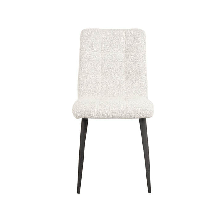 Eetkamerstoel Sebastian - Wit - Boucle (set van 4) - {{ product.type }} - Kas20