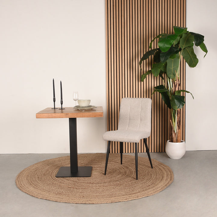 Eetkamerstoel Sebastian - Naturel - Boucle (set van 4) - {{ product.type }} - Kas20