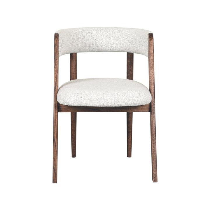 Eetkamerstoel Santiago - Wit - Boucle (set van 2) - {{ product.type }} - Kas20