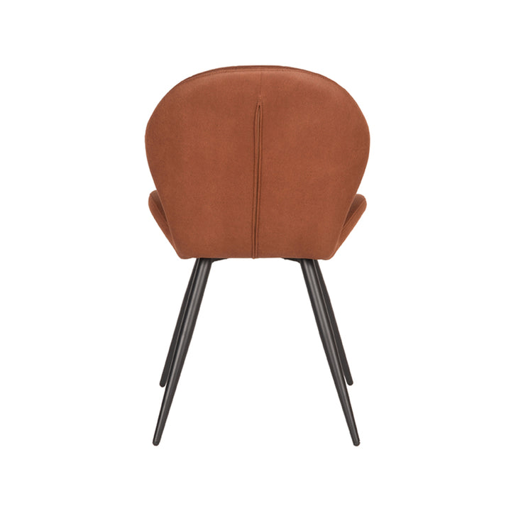 Eetkamerstoel Santino - Cognac - Microfiber (set van 2) - {{ product.type }} - Kas20