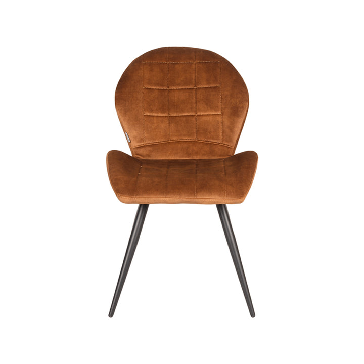Eetkamerstoel Santino - Oker - Velours (set van 2) - {{ product.type }} - Kas20