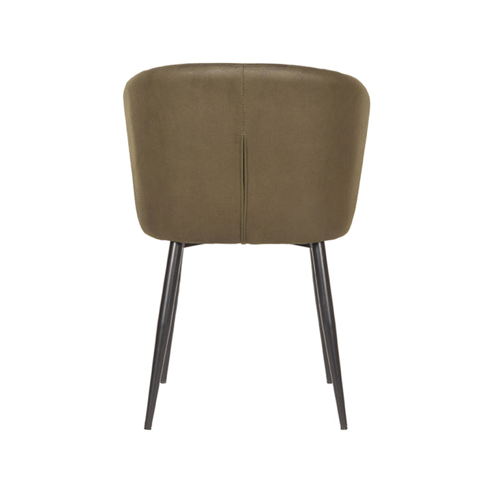 Eetkamerstoel Winston - Army green - Microfiber (set van 2) - {{ product.type }} - Kas20