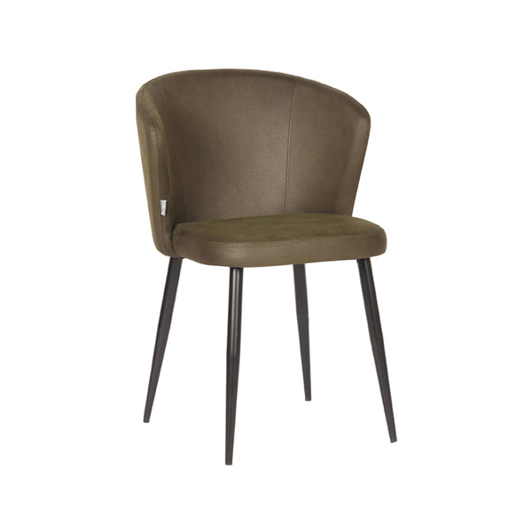 Eetkamerstoel Winston - Army green - Microfiber (set van 2) - {{ product.type }} - Kas20