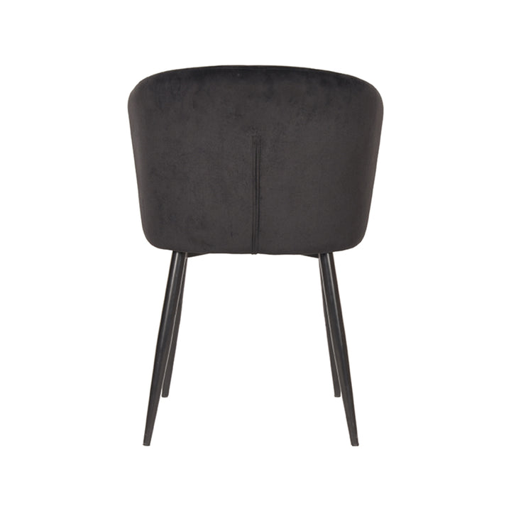 Eetkamerstoel Winston - Zwart - Fluweel (set van 2) - {{ product.type }} - Kas20