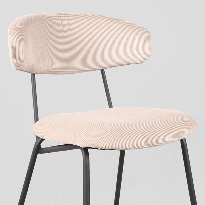 Eetkamerstoel Zephyr - Naturel - Ribcord (set van 2) - {{ product.type }} - Kas20