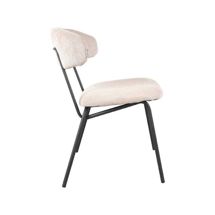 Eetkamerstoel Zephyr - Naturel - Ribcord (set van 2) - {{ product.type }} - Kas20