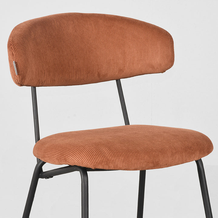Eetkamerstoel Zephyr - Rust - Ribcord (set van 2) - {{ product.type }} - Kas20