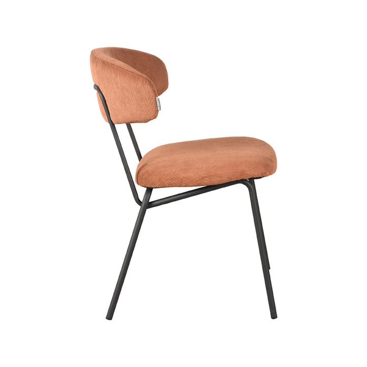 Eetkamerstoel Zephyr - Rust - Ribcord (set van 2) - {{ product.type }} - Kas20