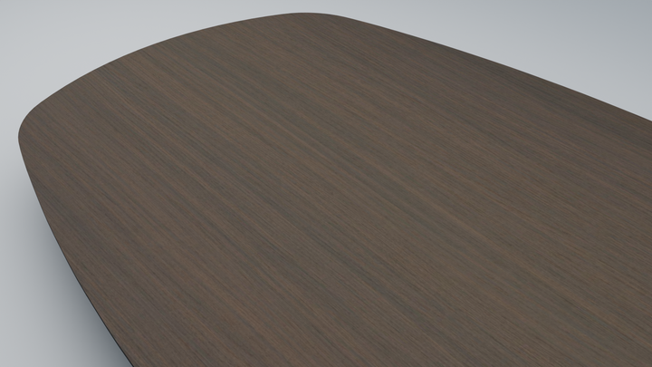 Melamine eettafel eiken bruin - Deens ovaal - Anna onderstel - {{ product.type }} - Kas20