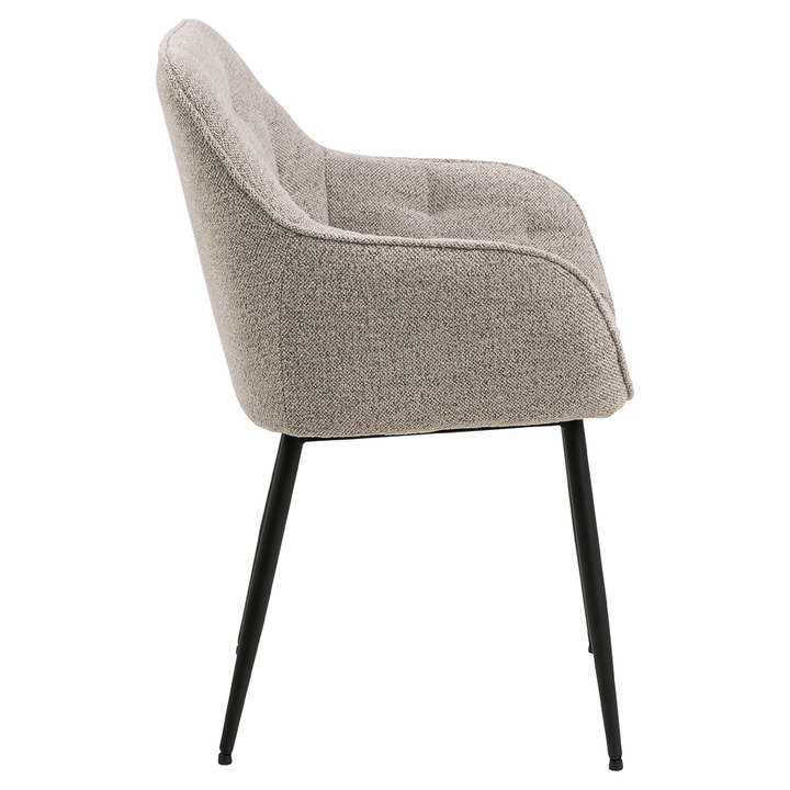 Eetkamerstoel Estee - Monza Beige - Vast onderstel - {{ product.type }} - Kas20