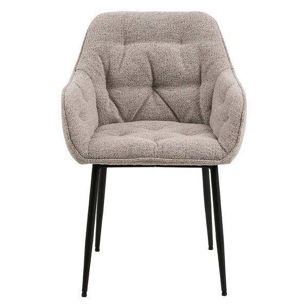 Eetkamerstoel Estee - Monza Beige - Vast onderstel - {{ product.type }} - Kas20