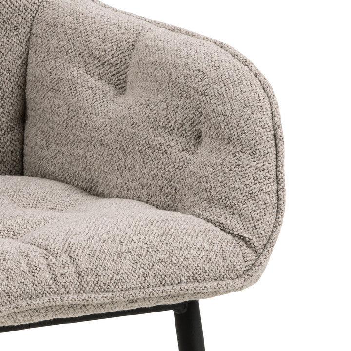 Eetkamerstoel Estee - Monza Beige - Vast onderstel - {{ product.type }} - Kas20