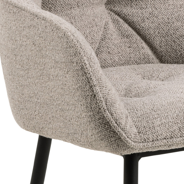 Eetkamerstoel Estee - Monza Beige - Vast onderstel - {{ product.type }} - Kas20