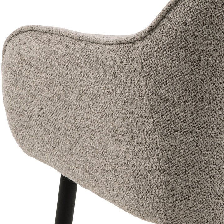 Eetkamerstoel Estee - Monza Beige - Vast onderstel - {{ product.type }} - Kas20