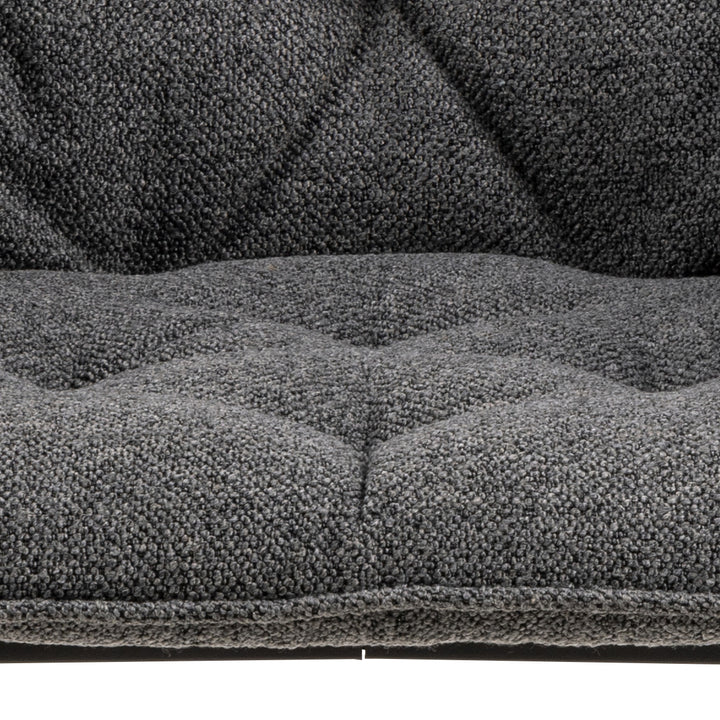 Eetkamerstoel Estee - Monza Dark Grey - Vast onderstel - {{ product.type }} - Kas20