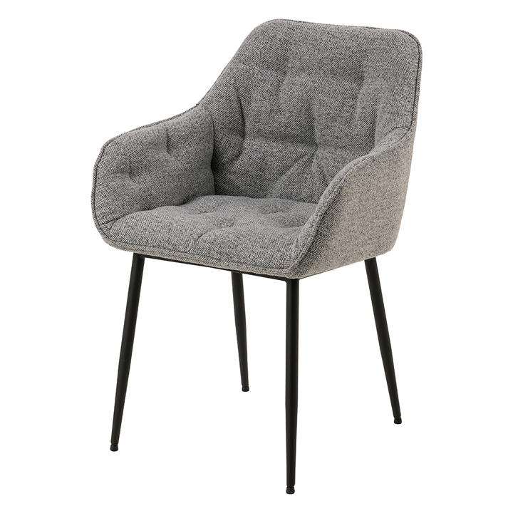 Eetkamerstoel Estee - Monza Grey - Vast onderstel - {{ product.type }} - Kas20