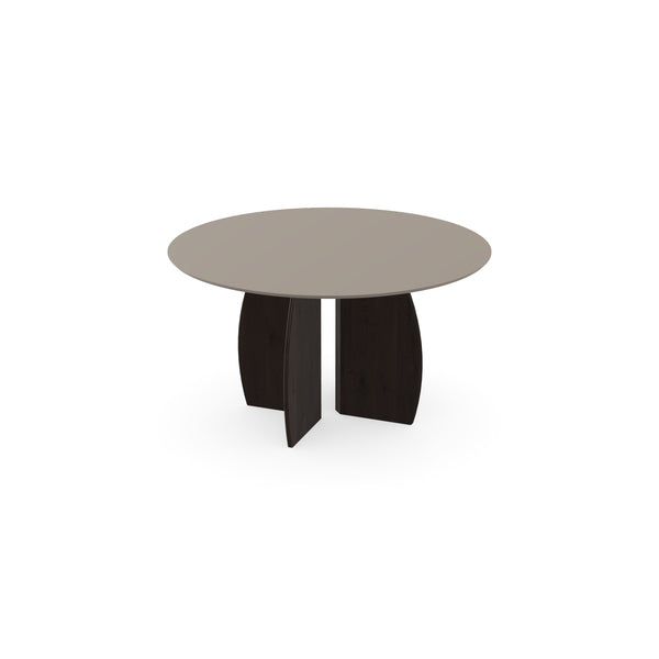 Fenix Eettafel Beige Arizona - Rond - Maan walnut brown