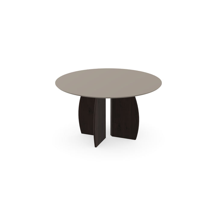 Fenix Eettafel Beige Arizona - Rond - Maan walnut brown - {{ product.type }} - Kas20
