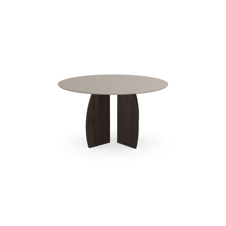 Fenix Eettafel Beige Arizona - Rond - Maan walnut brown - {{ product.type }} - Kas20