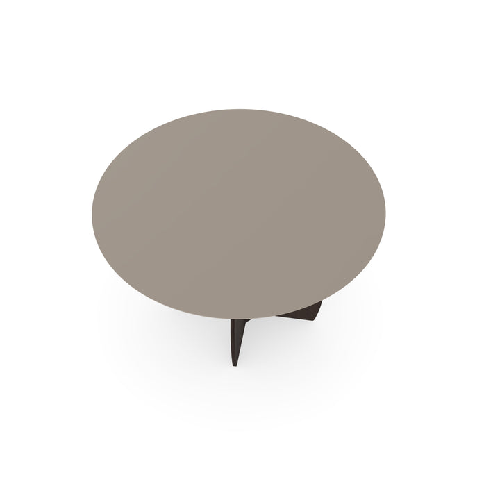 Fenix Eettafel Beige Arizona - Rond - Maan walnut brown - {{ product.type }} - Kas20