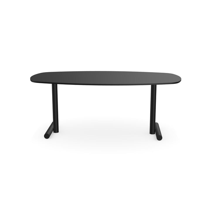 Fenix eettafel Nero Ingo - Deens Ovaal - T-poot Zwart - {{ product.type }} - Kas20