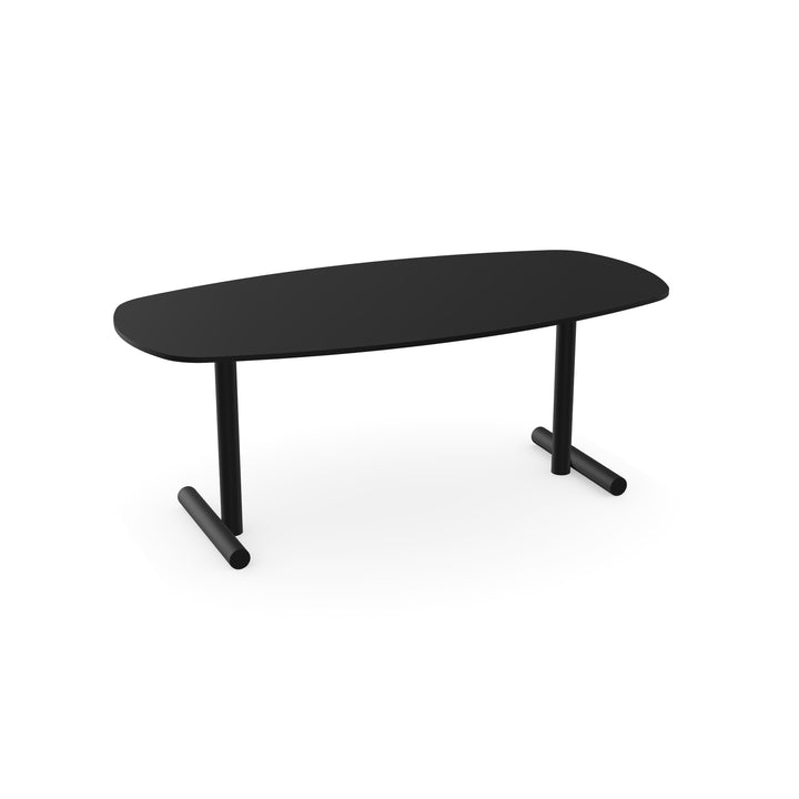 Fenix eettafel Nero Ingo - Deens Ovaal - T-poot Zwart - {{ product.type }} - Kas20