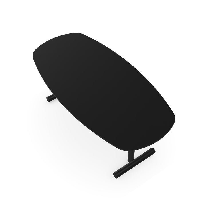Fenix eettafel Nero Ingo - Deens Ovaal - T-poot Zwart - {{ product.type }} - Kas20