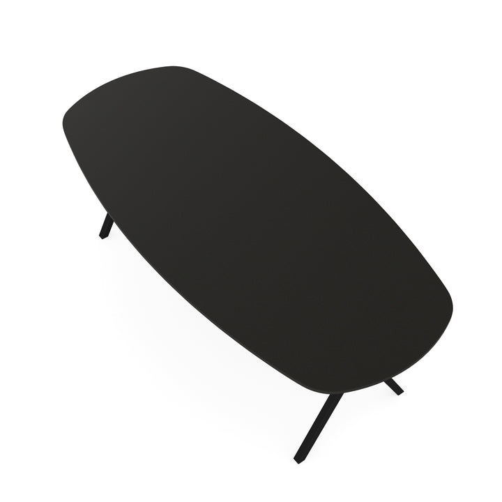 Fenix Eettafel Piomba Doha - Deens Ovaal - Scissor zwart - {{ product.type }} - Kas20