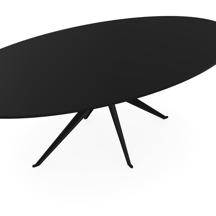Fenix Eettafel Nero Ingo - Ovaal - Anna zwart - {{ product.type }} - Kas20
