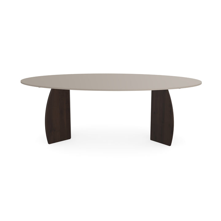 Fenix Eettafel Beige Arizona - Ovaal - Maan walnut brown - {{ product.type }} - Kas20