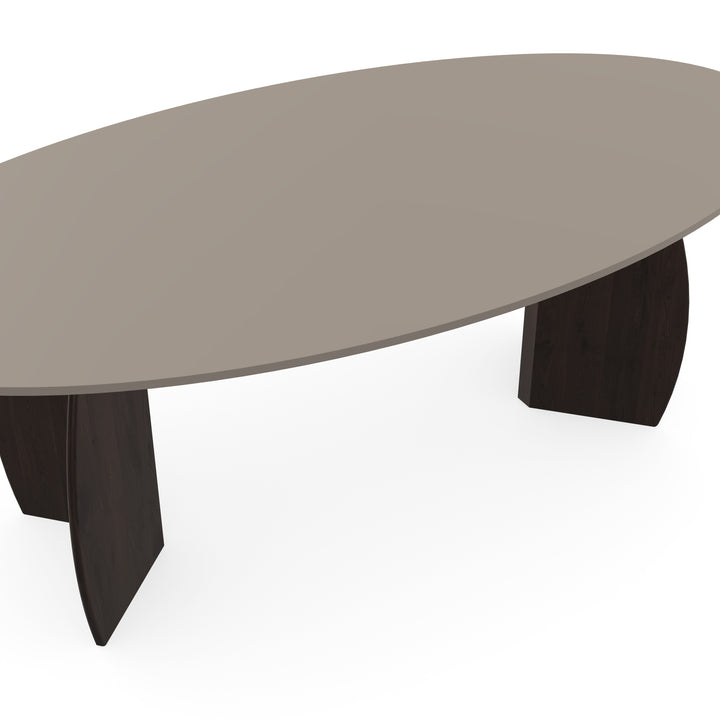 Fenix Eettafel Beige Arizona - Ovaal - Maan walnut brown - {{ product.type }} - Kas20