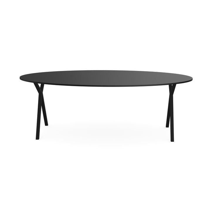 Fenix Eettafel nero ingo - Ovaal - scissor zwart - {{ product.type }} - Kas20