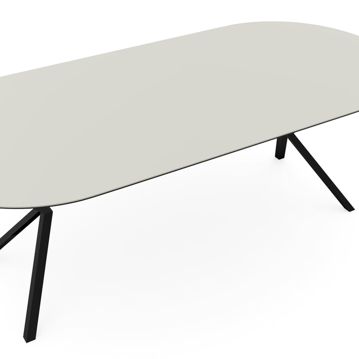 Fenix eettafel Bianco Cos - Plat ovaal - VV poot - {{ product.type }} - Kas20