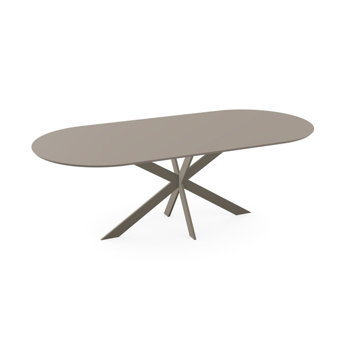 Fenix Eettafel Beige Arizona - Plat Ovaal - Matrix ultra dun licht bruin - {{ product.type }} - Kas20