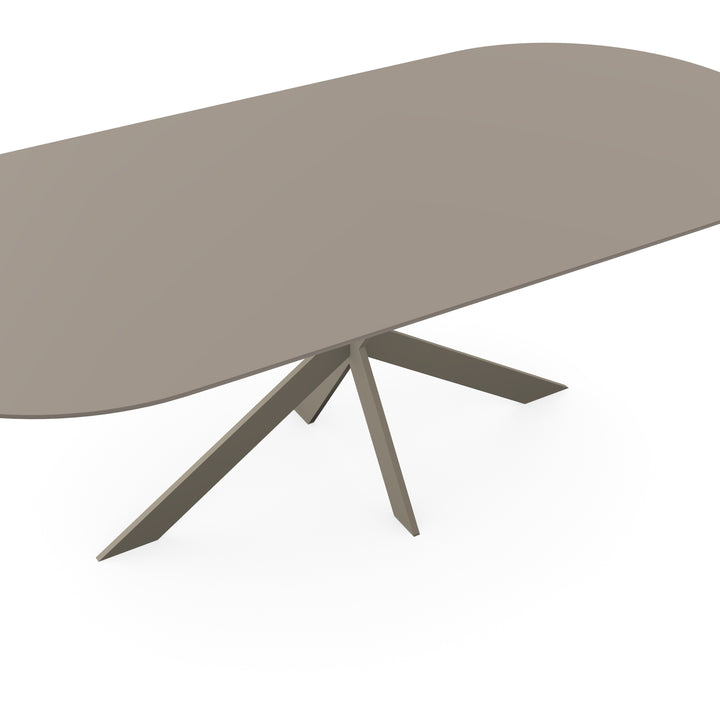 Fenix Eettafel Beige Arizona - Plat Ovaal - Matrix ultra dun licht bruin - {{ product.type }} - Kas20