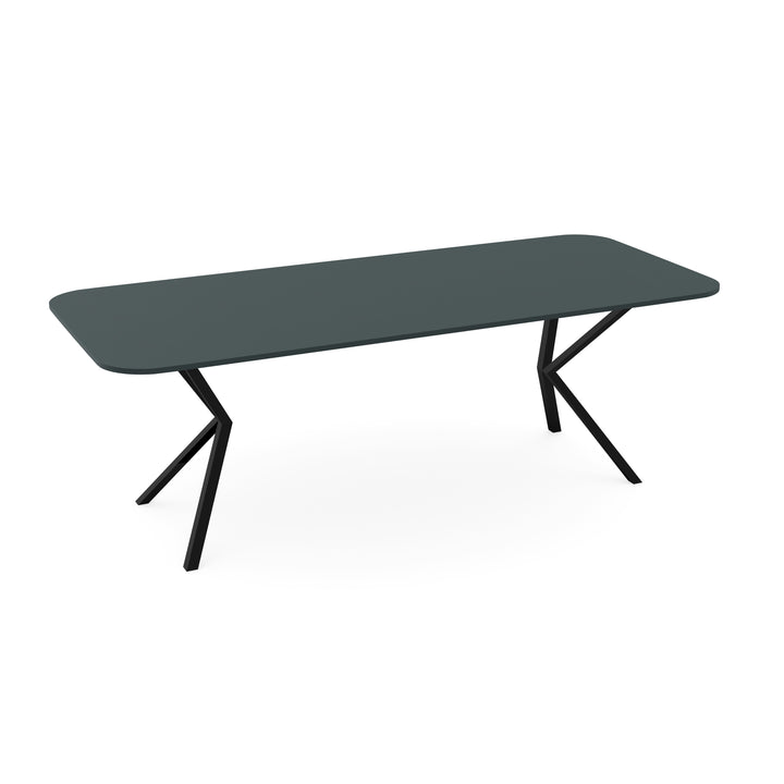Fenix eettafel Verde Comodoro - recht radius - VV zwart - {{ product.type }} - Kas20