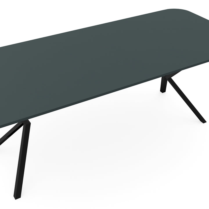 Fenix eettafel Verde Comodoro - recht radius - VV zwart - {{ product.type }} - Kas20