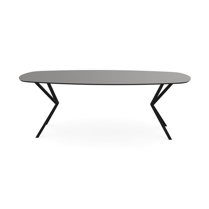 Fenix eettafel Grigio Efeso - Deens ovaal - VV zwart - {{ product.type }} - Kas20